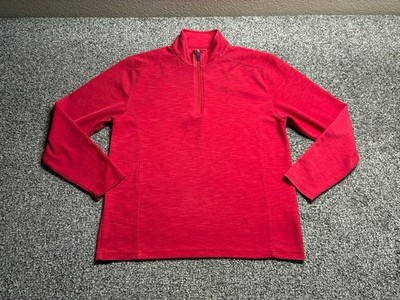 Chik Fil A 1/4 Zip Adult Small Red Team Style Oobe Performance Lightweight Work