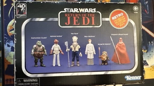 STAR WARS RETURN OF THE JEDI RETRO COMPLETE FULL SET OF 6 MON, YAK & MORE KENNER