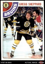 1978 Topps #18 Gregg Sheppard Bruins 4 - VG/EX