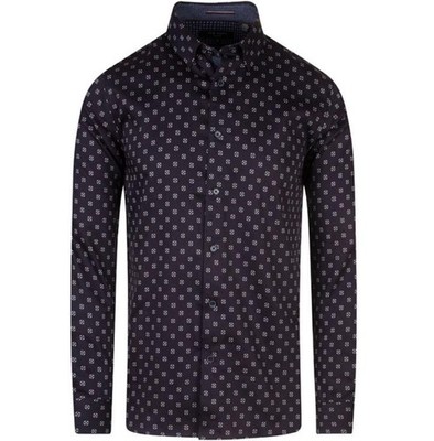 Ted Baker Men's Fille Circle Geo Print Shirt 1 XS $195 NEW MMA-Fille-TC9M