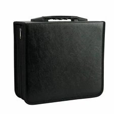 400 Disc Portable CD DVD Organizer Storage Wallet Holder Bag Case Album Black US