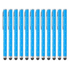 12 Pcs Bling Crystal Stylus Pens for Touch Screens, Blue