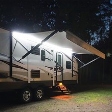 RV Awning Lights 12V 16.4FT White Camping Awning Lights Motorhome Travel
