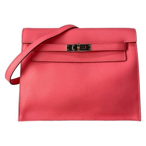 HERMES kelly Dance - Rose Azalee Evercolor D Shoulder Bag
