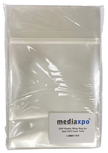 OPP Plastic Wrap Bag for Slim DVD Case 7mm Lot