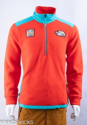 NWT Men'sThe North Face Alpine Polartec 200 Warm Heavy Fleece Jacket 1/4 Red