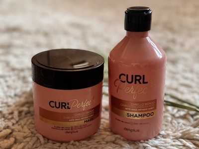 Deliplus Curl Perfect Shampoo & Maske lockiges Haar geeignet für lockige Methode 400 ml