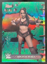 2025 Topps Chrome WWE x Cactus Jack Green Refractor #27 Roxanne Perez /99