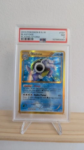 PSA 7 Pokemon Black & White Plasma Storm Blastoise 137/135 Near Mint