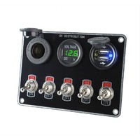 Multifunktionales 5-Gang-Wippschalter-Panel, Usb-LadegeräT, Wasserdichtes S9534