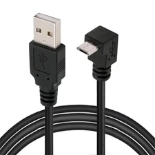 Up Angled 90 Degree Micro USB to USB-A Data Charge Cable 10cm 480Mbps Cord