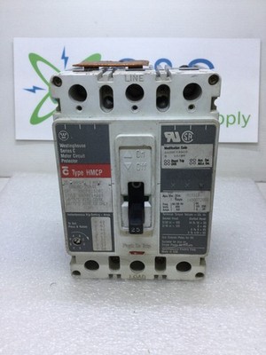 Westinghouse HMCP025D0C 25 Amp 600 VAC/250 VDC 3 Pole with Shunt Trip