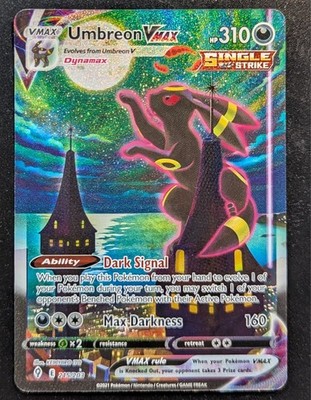 Umbreon VMAX #215 Pokemon Evolving Skies !! English Moonbreon