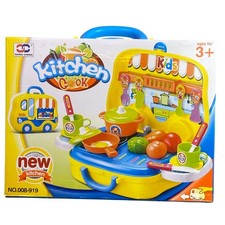 Kitchen Playset Sensory Pretend Play Food Travel Interactive NIB