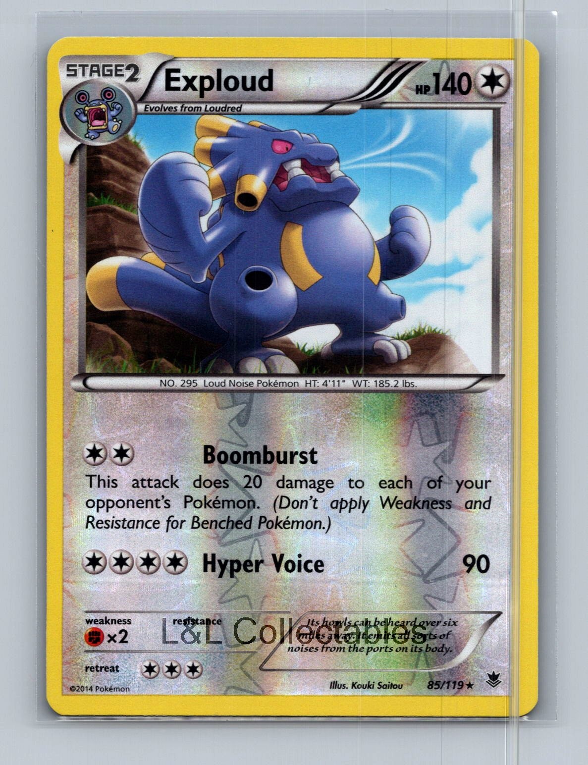 Exploud #85/119 XY - Phantom Forces Reverse Holo