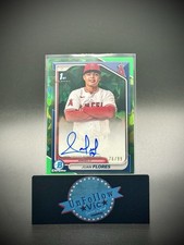 2024 Bowman Chrome Sapphire #CSPA-JF Juan Flores 1st Bowman Auto Green /99 (RC)