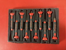 Snap On Ppcsg710 10pc Soft Grip Punch And Chisel Set Red