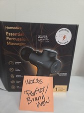 Homedics Percission Massager Powerful Portable 6 Speeds USB Rechargable