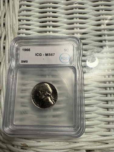 1966 SMS NGC MS67 - Jefferson Nickel - US 5c Coin #48086A