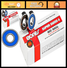 Bones Super Swiss 6 Skate Bearings 16 Pack