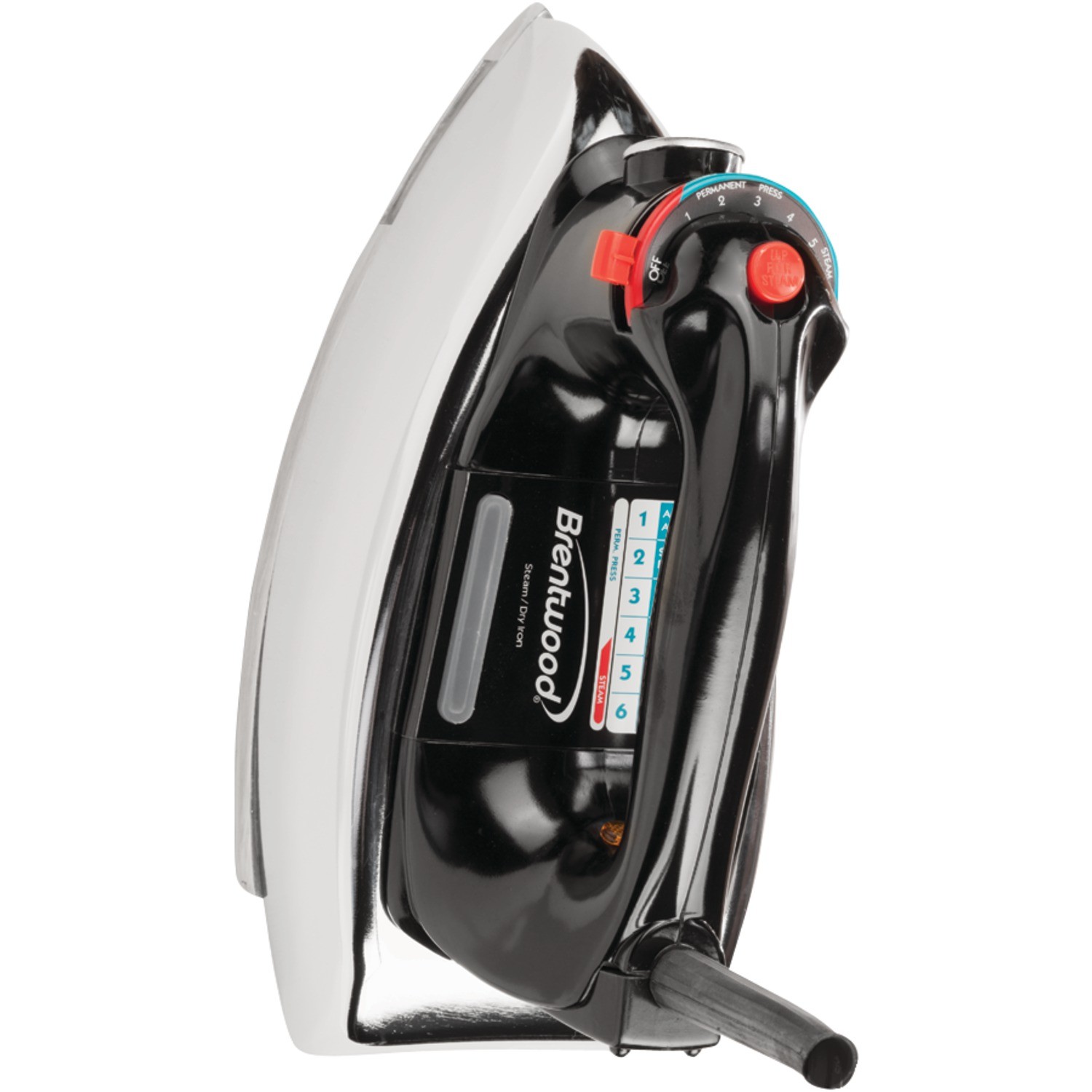 BRENTWOOD&reg; Classic Chrome-Plated Steam Iron