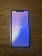 Apple iPhone xr - 64GB - Blue ,fully works. Damage to screen (please see photos)