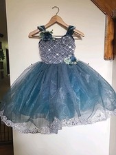 Dance Fairy Core Forest Fairy Teal Ballet Princess Size 10-12 Dance Costume Rare