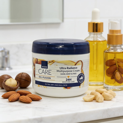 Avon Care Ultra Radiance Mehrzweckcreme Mandel Macadamia Arganöl Körper Pflege