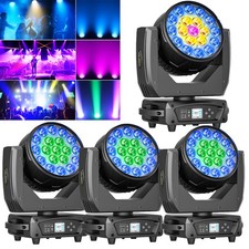 UKING 380W LED Zoom Moving Head Stage Light RGBW DMX Beam Wash Lighting Disco