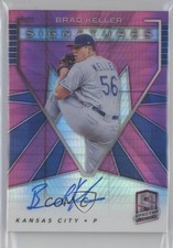 2020 Chronicles Spectra Signatures Neon Pink Prizm /35 Brad Keller Auto 16n6