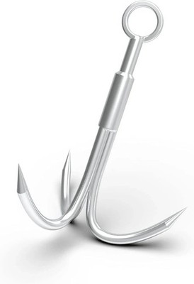 Grappling Hook with 3-Claw Stainless Steel Carabiner for Retrieval for Outdoo...