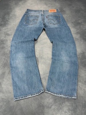Herren Vintage Levi s 505 Jeans | Sehr Seltene 90s/2000s Waschung | breit