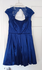 Xscape by Joanna Chen Blue / Navy Lace Dress size 10  Party / Prom / Cruise