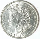 1884 O $1 Morgan Silver One Dollar US Coin New Orleans AU