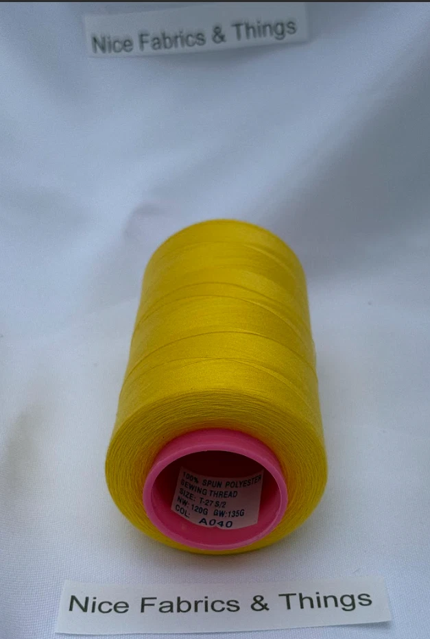 50 Spools - Yellow A40 Multi Purpose Sewing Thread - Image 3 of 3