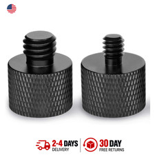 Microphone Screw Adapter Set Aluminum 5/8 to 1/4 and 3/8 to 5/8 Fit Microphone