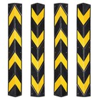 31" Rubber L-Shape Corner Guard with Reflective Yellow Strip For Garage 4 Packs — photo 1