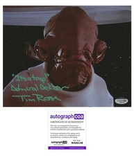 Tim Rose "Star Wars" AUTOGRAPH Signed 'Admiral Ackbar' 8x10 Photo C ACOA