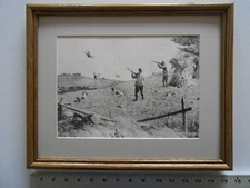 Aiden Lassell Ripley HUNTING PHEASANT etching reproduction 11x14 framed 4.25 771