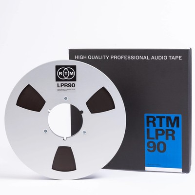 RTM LPR90 Reel to Reel Analog Recording Tape ¼  NAB Metal 3608ft Ø10.5''