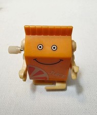 Vintage Wind-up toy Orange Juice Box Walks and Arms Move