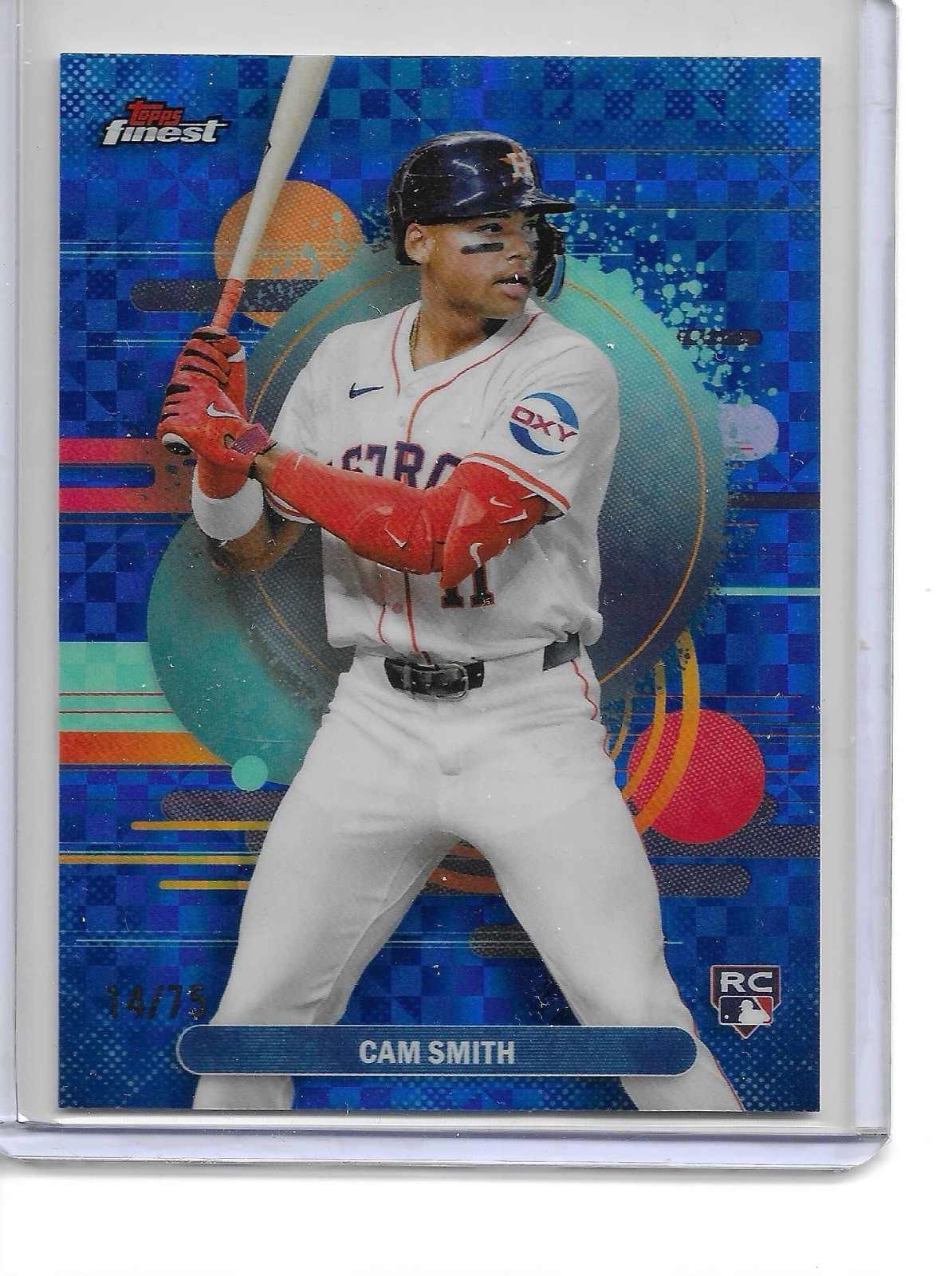 2025 Topps Finest - Uncommon Cam Smith #146 Blue Checkerboard Refractor /75 (RC)