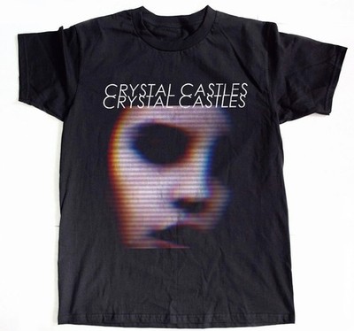 Crystal Castles Not in Love Album Graphic Black Unisex T-shirt S-5XL BB839