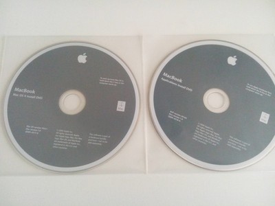 Mac OS X 10.6.1 for Apple MacBook on 2 DVDs, 2009, ENGLISH