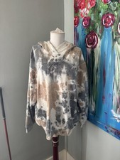 Nike Sportswear Tie Dye Fleece Pullover Hoodie Oversized Womens S