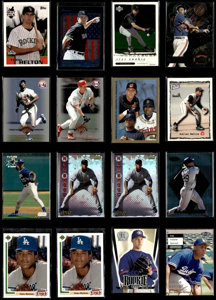 1990s Baseball HOF Rookie Card Lot of (36) Martinez Pudge Ortiz Helton Hoffman! - Image 2 of 4