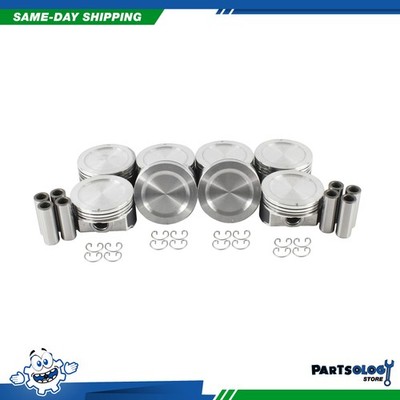 DNJ P4160 Std. Complete Piston Set For 97-08 Ford Lincoln E-150 5.4L DOHC SOHC
