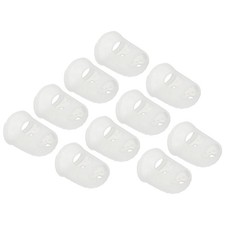 Finger Tips Anti Slip Fingertip, 10 Pack 30mm Silicone Finger Guard, Transparent