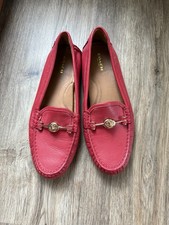 Coach Arlene Turnlock Leather Loafers Size 9B