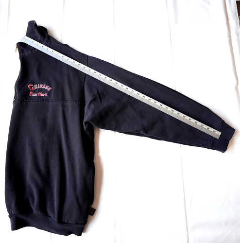Vintage Chicago Fire Dept Sweatshirt Herren 3X Blau 1/4 Zip Job Shirt CFD Game 🔥 - Bild 14 von 16